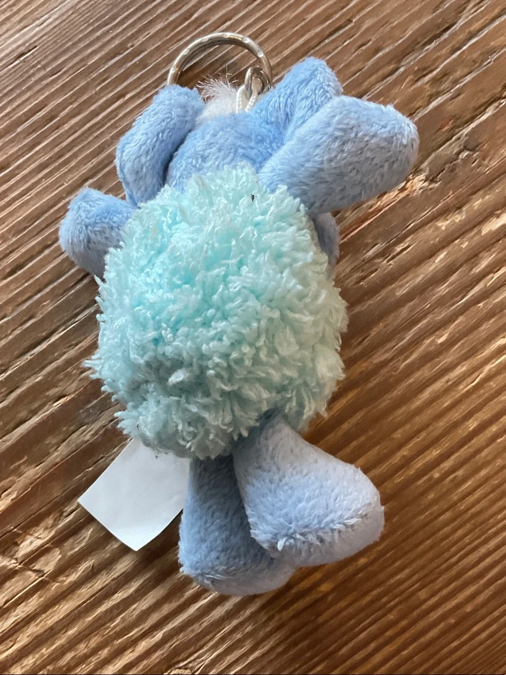 Cute Blue Plush Elephant Keychain for Kids bag clip